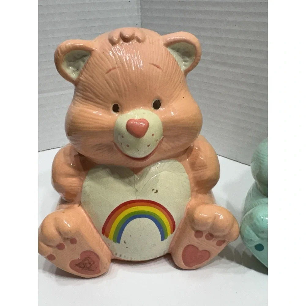 EUC Vintage (Lot Of 4) 1983 Care Bear Ceramic Coin Bank Piggy Banks 5